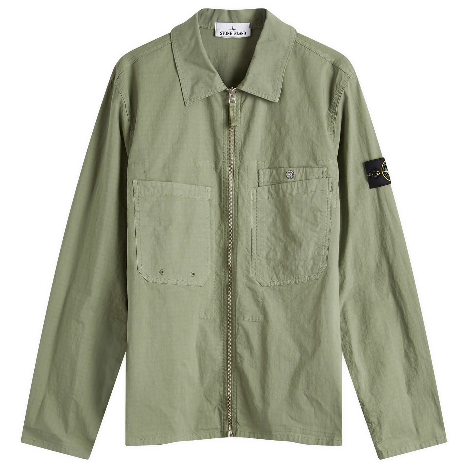Srajce Stone Island Mil-Spec Stretch Ripstop-TC Shirt Jacket, Size Large Zelena | K1S151200012-V0059, 0
