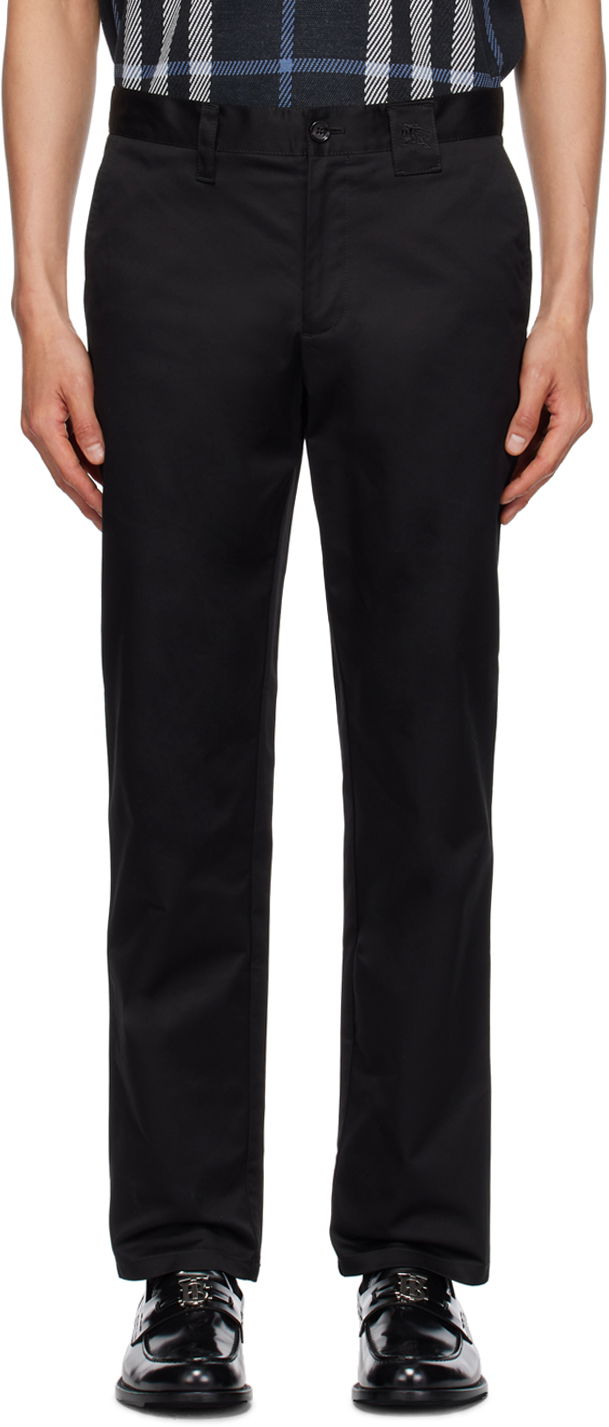 Hlače Burberry Embroidered Trousers Črna | 8070608