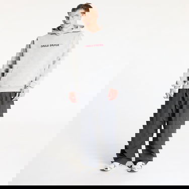 Pulover DAILY PAPER Daily Paper Chain Stitch Oversized Hoodie Siva | 2511136, 4