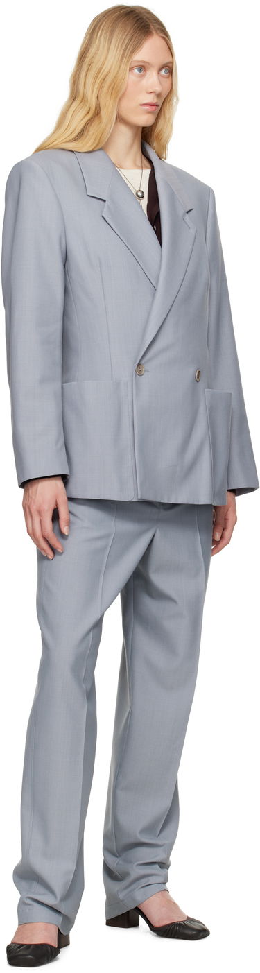 Jakna LEMAIRE Lemaire Double-Breasted Tailored Blazer Siva | JA1073 LF414, 3