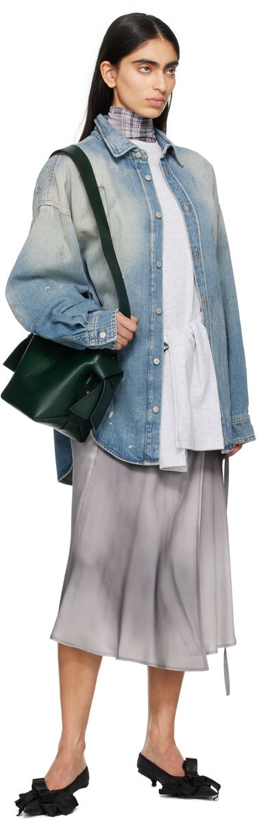 Srajce Acne Studios Acne Studios Button-Up Denim Shirt Modra | CB0103-, 3