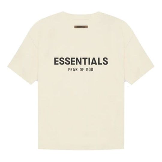 Majica Fear of God Essentials Short Sleeve T-Shirt Bež | FOG-SS21-557