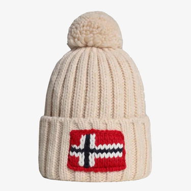 Beanie Napapijri Beige Knitted Pom-Pom Beanie Bež | NP0A4GKBN1J1, 0