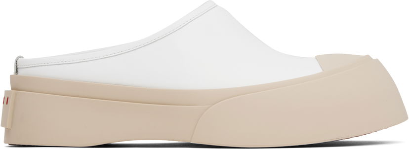 Oblačila Marni Marni Pablo Sabot Slip-On Loafers Bela | SNZW018502 P7226