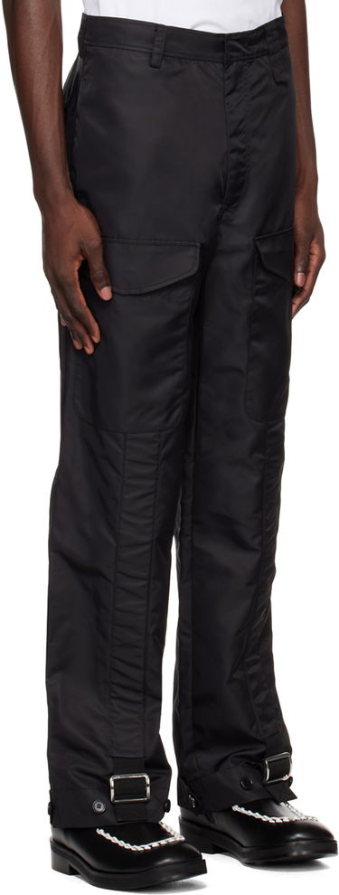 Cargo hlače Simone Rocha Simone Rocha Cinch Strap Trousers Črna | 4053 1002, 1