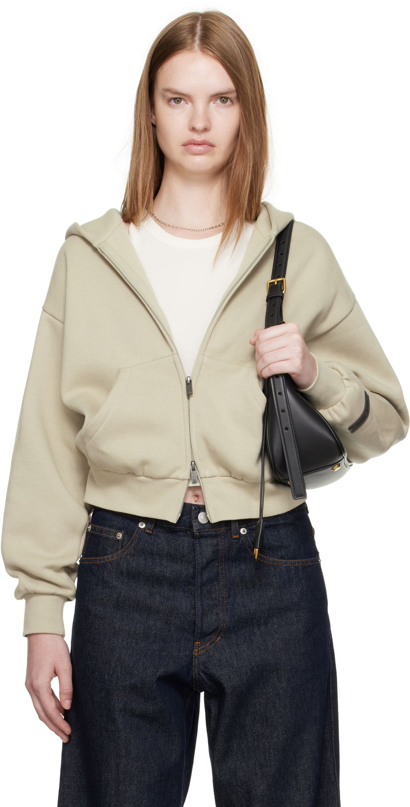 Pulover Fear of God Fear of God ESSENTIALS Classic Fit Zip-Up Hoodie Zelena | 192SP255096FW
