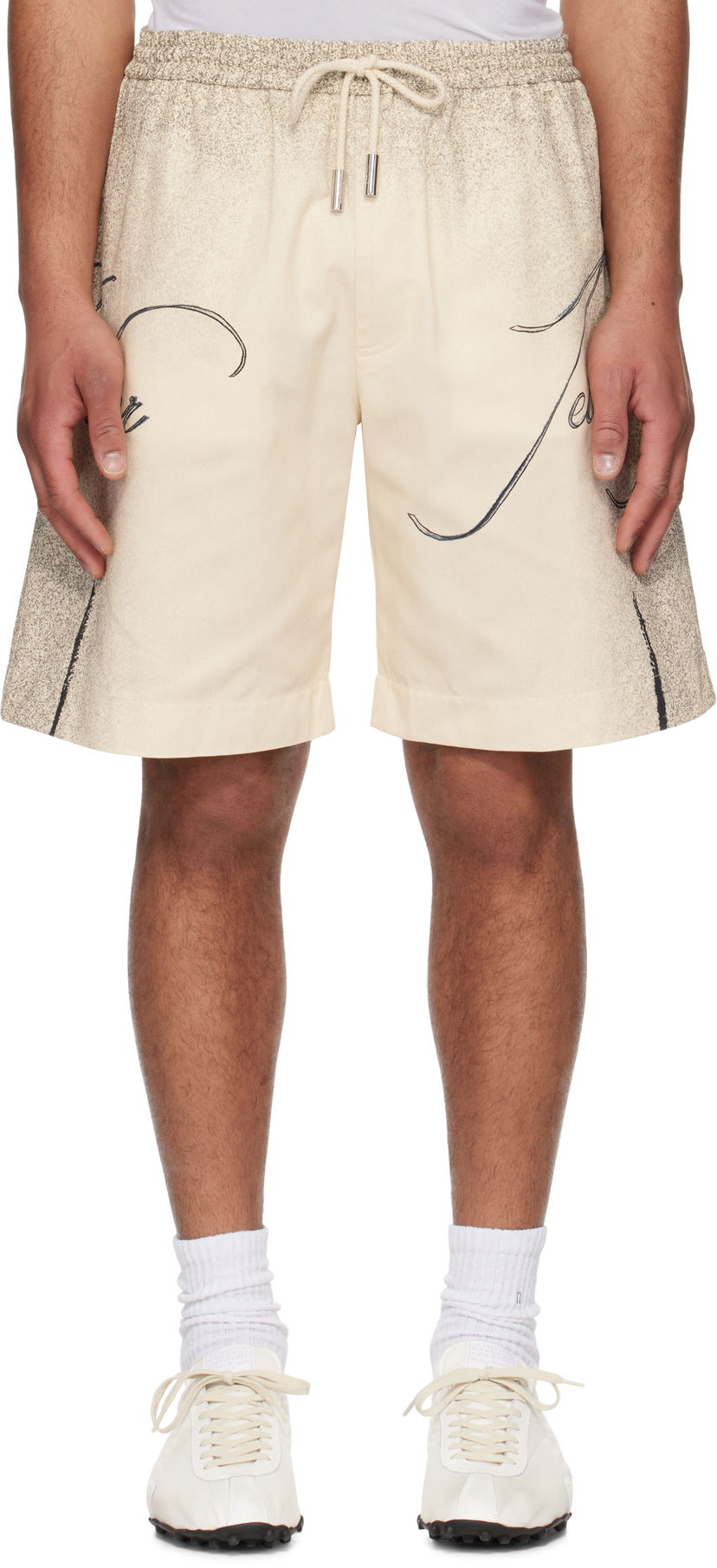 Kratke hlače Jean Paul Gaultier Jean Paul Gaultier 'The Multi-Tattoo' Shorts Bež | 25/34-U-SH042-D503-030030