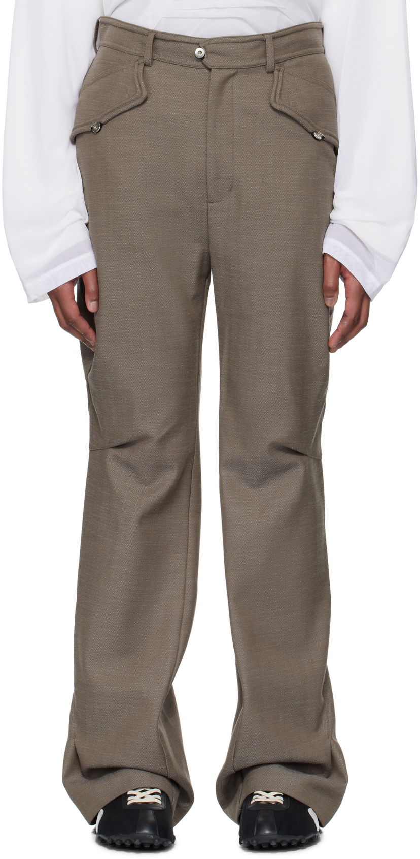 Hlače KIKO KOSTADINOV Kiko Kostadinov Alec K-Dart Trousers Siva | KKSS25T05-17
