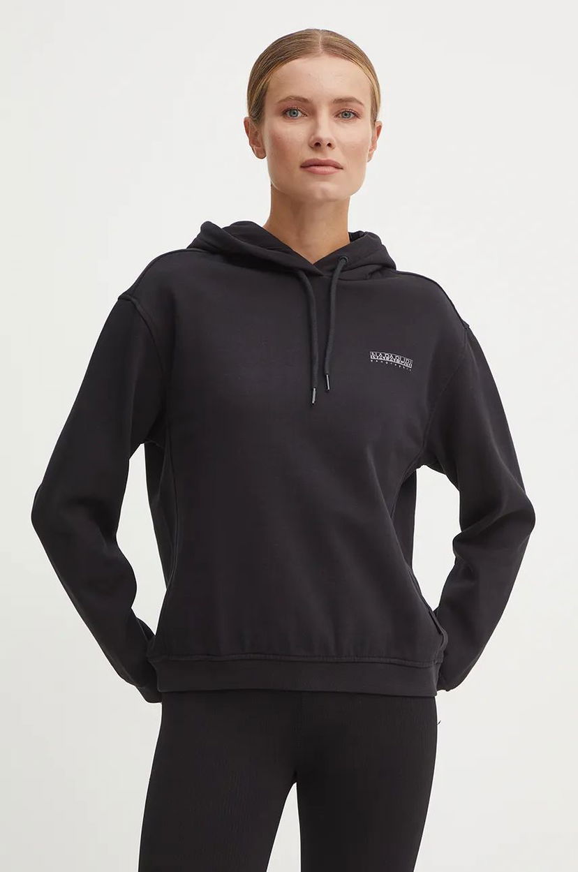 Pulover Napapijri B-Blanche Hoodie Črna | NP0A4HYP0411