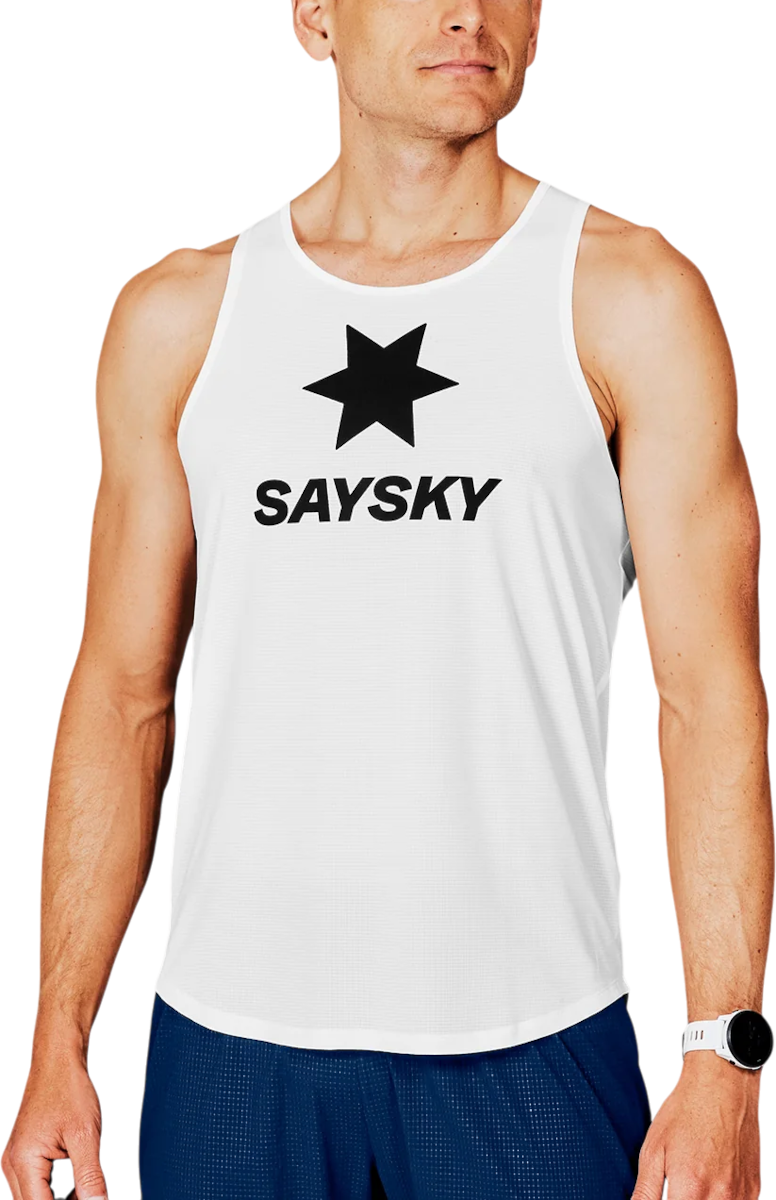 Majica brez rokavov Saysky Saysky Logo Flow Singlet Bela | xmrsi61c-101, 0