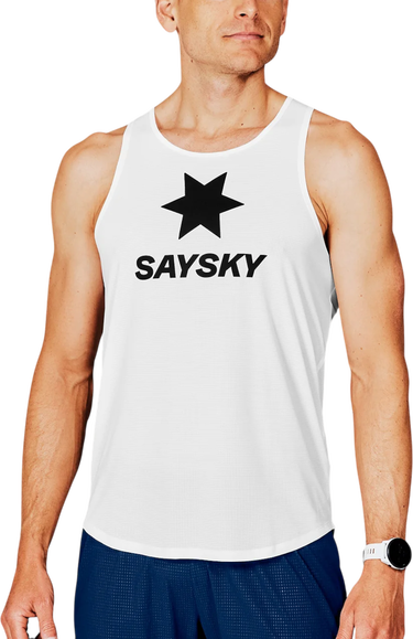 Majica brez rokavov Saysky Saysky Logo Flow Singlet Bela | xmrsi61c-101, 0