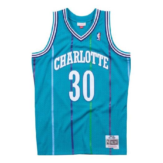 Dres Mitchell & Ness Mitchell & Ness Charlotte Hornets Dell Curry Swingman Jersey Modra | SMJYGS18146-CHOTEAL92DCU