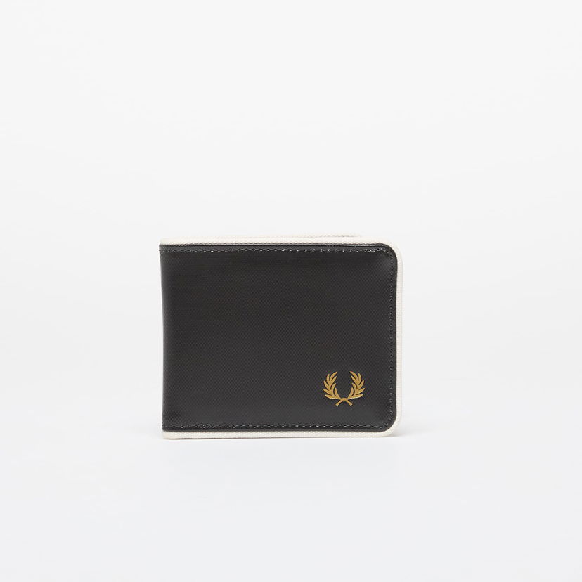 Denarnica Fred Perry Coated Polyester Billfold Wall Black/ Ecru Universal Črna | L7305 D57