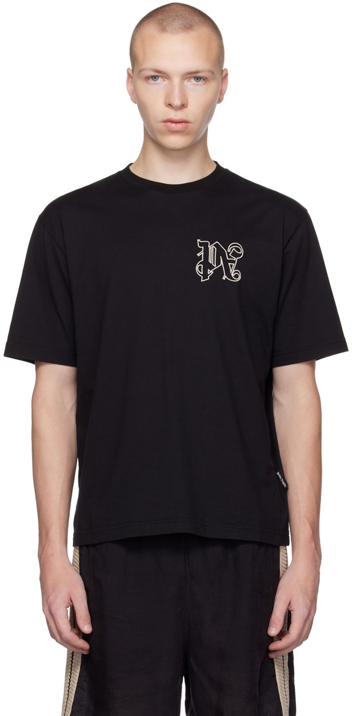 Majica Palm Angels Black Monogram Črna | PMAA089E23JER0011003
