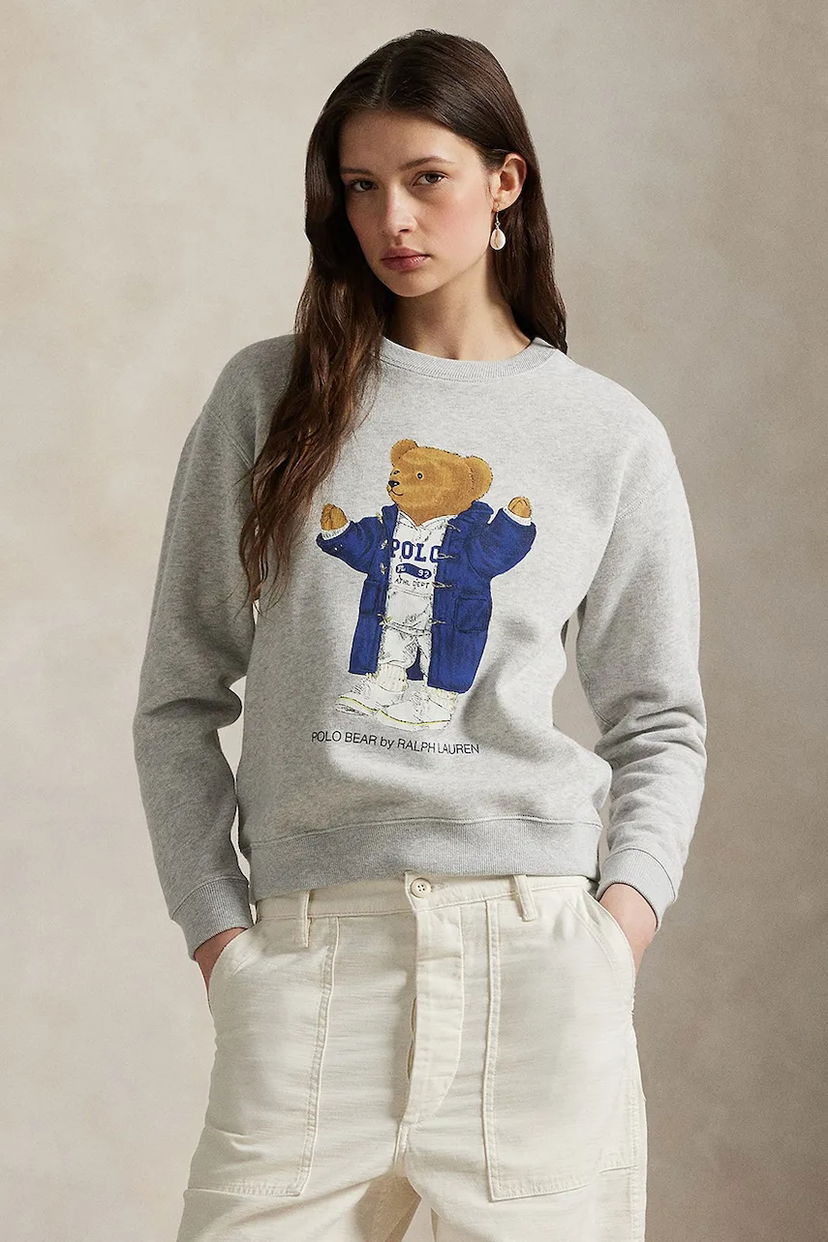 Pulover Polo by Ralph Lauren Polo Ralph Lauren Bear Fleece Sweatshirt Siva | 211972794