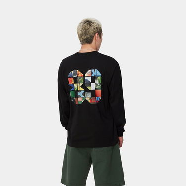 Majica Carhartt WIP Machine 89 Graphic Long Sleeve T-Shirt Črna | I033674_9, 3