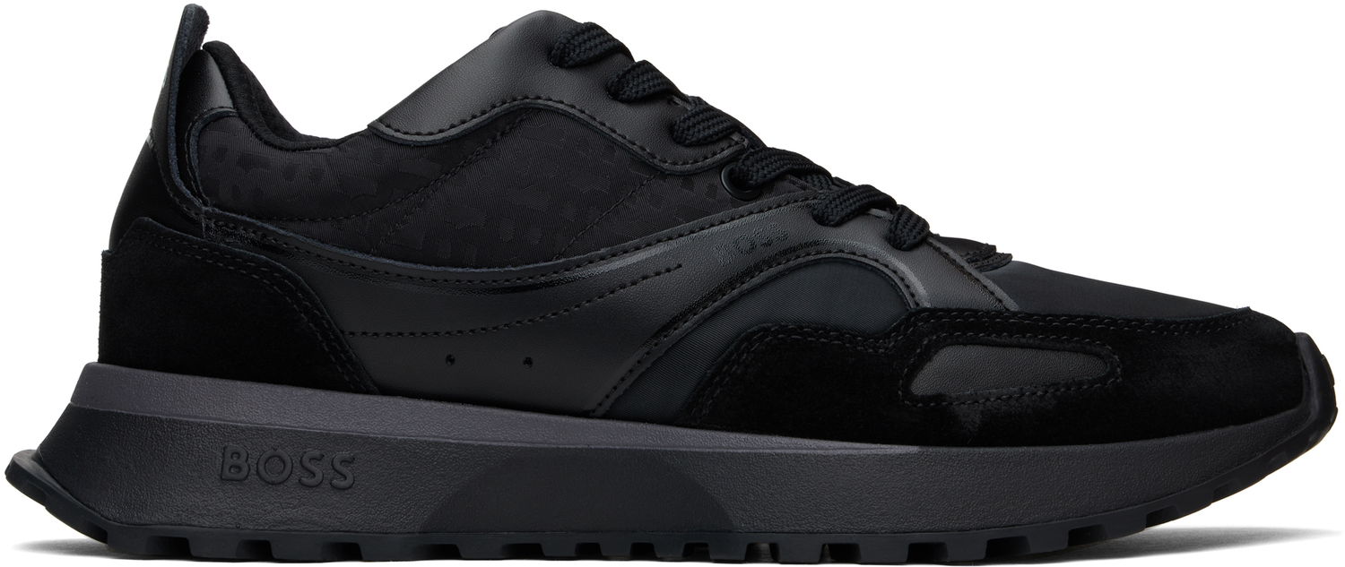 Superge in čevlji BOSS BOSS Mixed-Material Mesh & Leather Črna | 50536496, 0