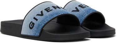 Kopalke Givenchy Givenchy Slide Flat Pool Slides Modra | BE3076E2CT420, 3