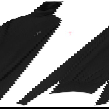 Oblačila AMI Small A Heart Roll Neck Črna | HKS411-KN0025-001, 0