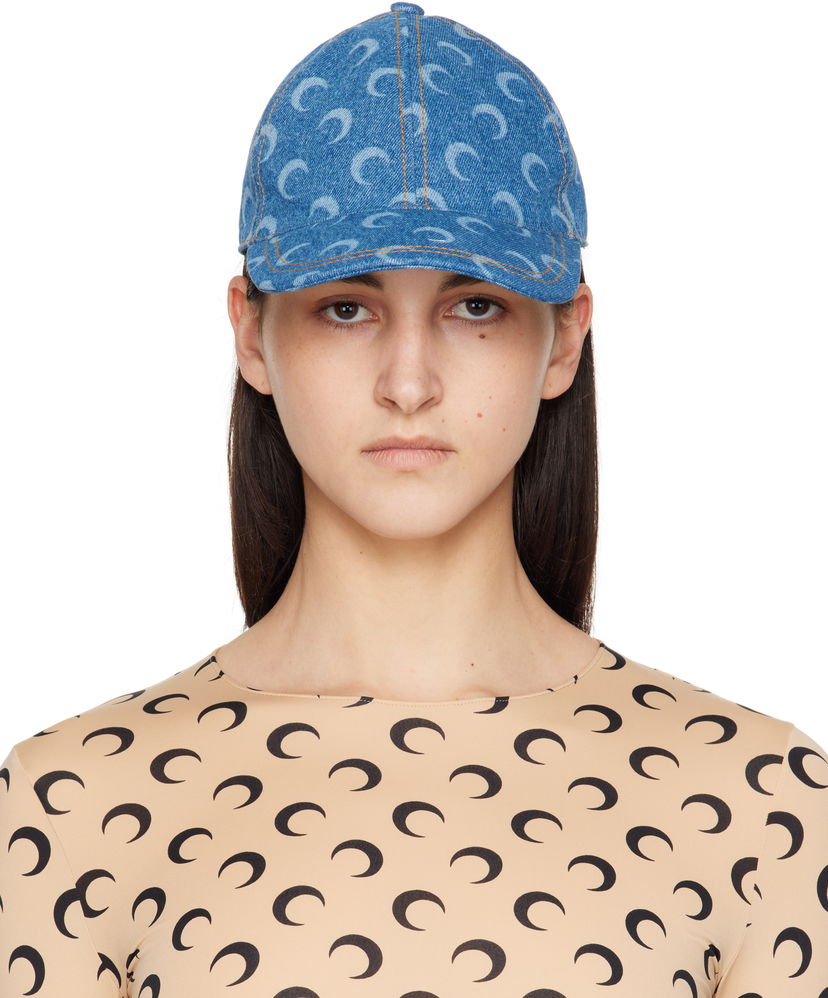 Kapa Marine Serre Marine Serre Moon Denim Baseball Cap Modra | UHG048A CDEN0002
