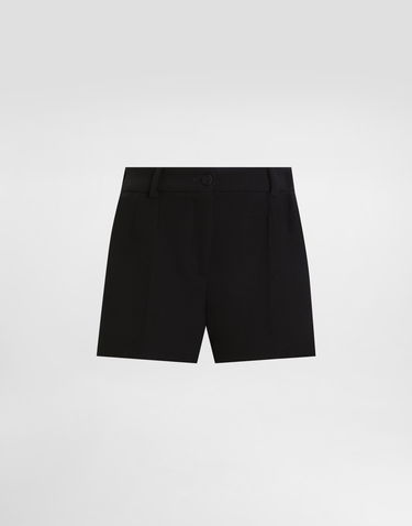Kratke hlače Dolce & Gabbana Dolce & Gabbana Wool Crepe Shorts Črna | FTDBHTFU2TZN0000, 0