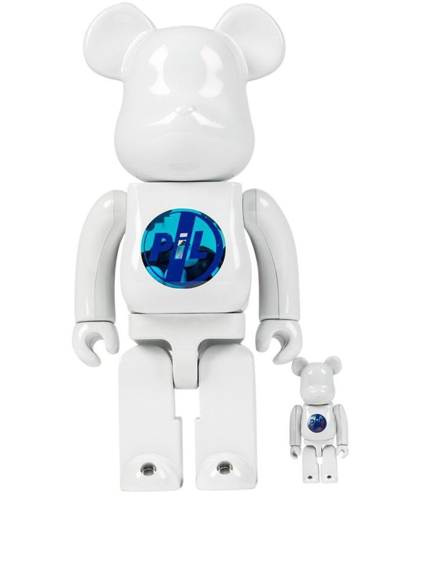 Collectibles Medicom Toy Public Image Limited Be@rbrick Chrome collectibles "100% and 400%" - White Bela | MEDI006919104373