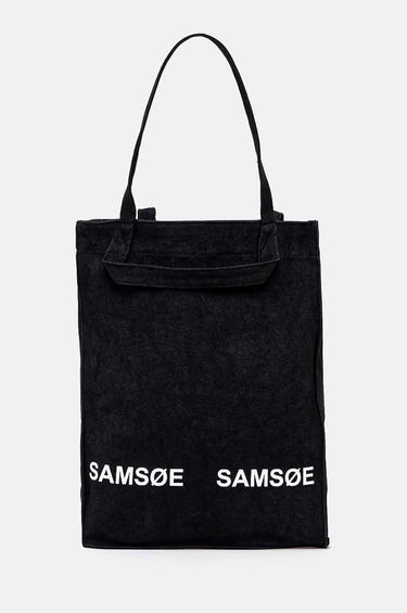 Tote bag Samsoe Samsoe Black Canvas Tote Bag Črna | U24300002, 0