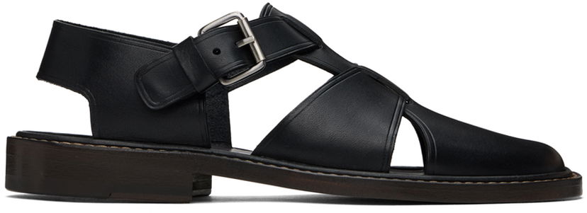 Superge in čevlji LEMAIRE Fisherman Sandals Črna | FO0108 LL196