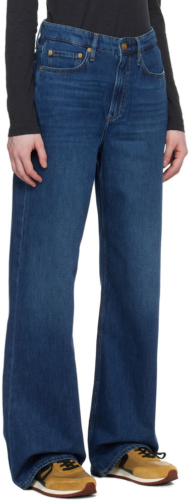 Kavbojke rag & bone Rag & Bone Indigo Logan Wide Leg Jeans Modra | WDD23F2935BOAN, 1