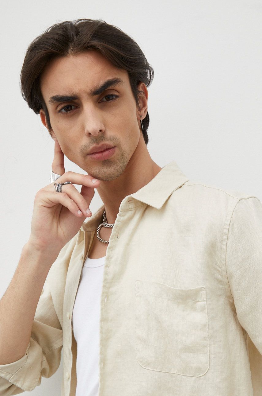 Srajce Samsoe Samsoe Liam NF Shirt Bež | M22200048, 0