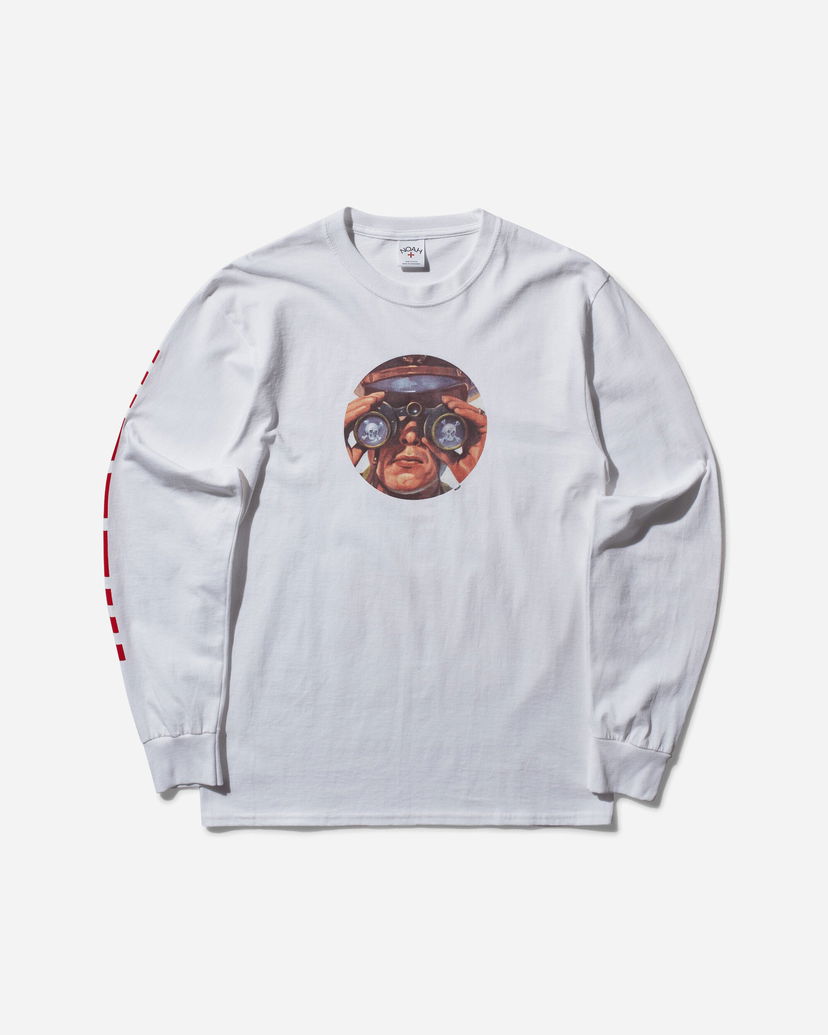 Majica Noah SOS Long Sleeve T-Shirt Bela | T234FW24 WHT