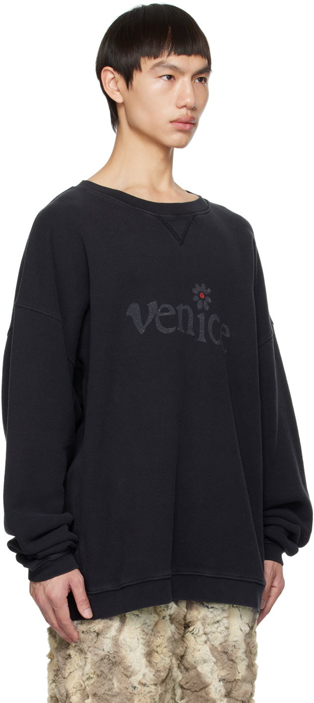 Pulover ERL 'Venice' Print Sweatshirt Črna | ERL06T037, 1