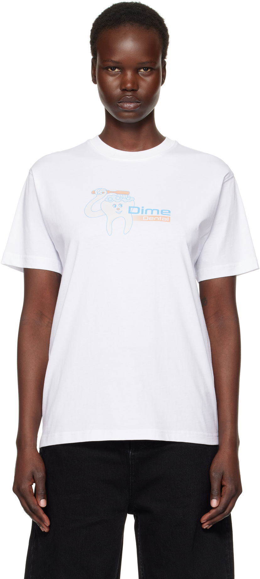Majica Dime Dental Care Graphic T-Shirt Bela | DIMEHO2467WHT