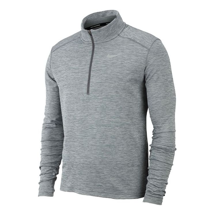 Pulover Nike Men's Running Top with Half Zip Siva | BV4756-068