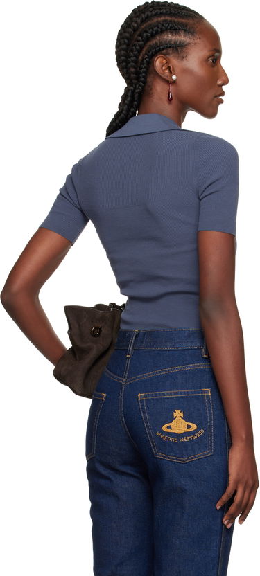 Polo majica Vivienne Westwood Vivienne Westwood Marina Knit Polo Modra | 18030040-Y003F-, 2