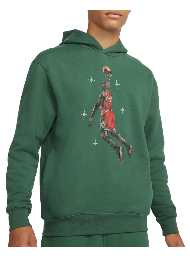 Pulover Jordan Essential Graphic Fleece Hoodie Zelena | dc9713-333
