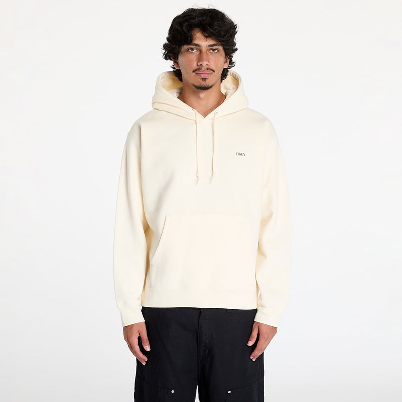 Pulover OBEY Sweatshirt Geometric Power Canvas Hoodie Unbleached L Bež | 112843938-UBL
