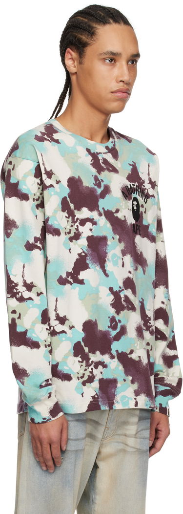 Pleteni pulover BAPE A Bathing Ape Map Camo Long Sleeve T-Shirt Večbarvna | 001LTL301001M, 1