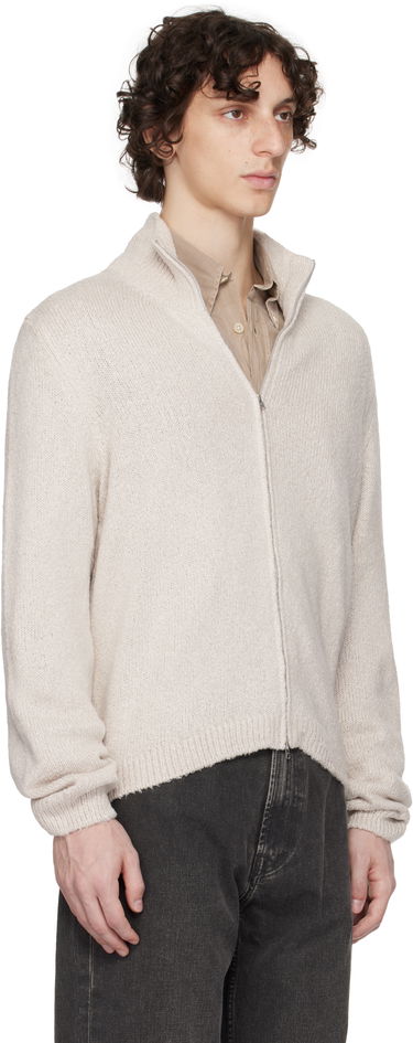 Pleteni pulover OUR LEGACY Our Legacy Float Funnel Zip Cardigan Bež | M2253FO, 1