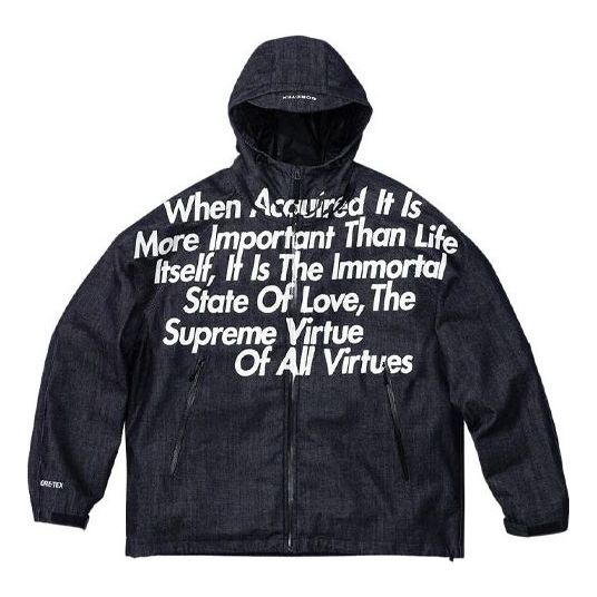 Vetrovka Supreme Denim Parka by  x JUNYA WATANABE COMME des GARÇONS MAN Modra | SUP-FW21-274