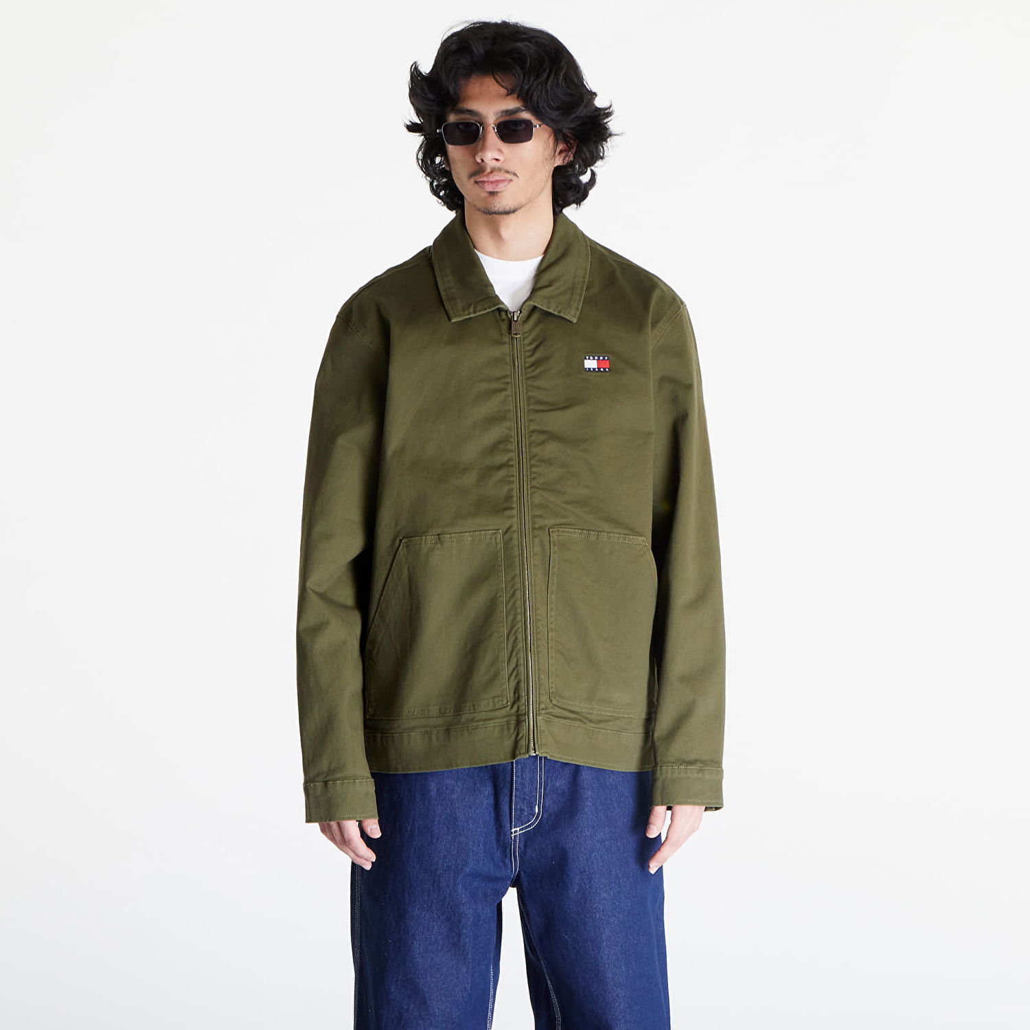 Jakna Tommy Hilfiger Tommy Jeans Regular Cotton Jacket Zelena | DM0DM18696 MR1, 0