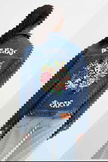 Jakna KENZO Kenzo Denim Jacket Modra | FF52DV2486B3.DS, 2