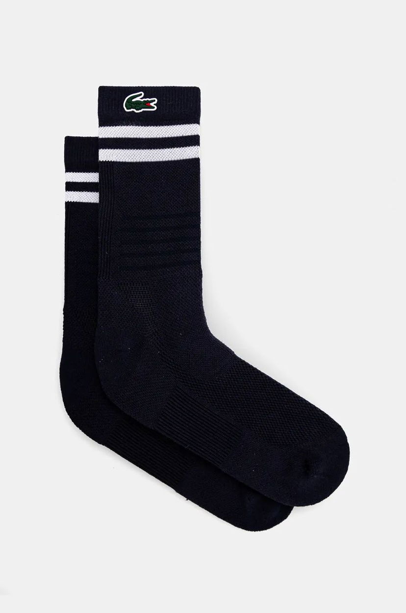 Nogavice Lacoste Striped Socks Modra | RA1095