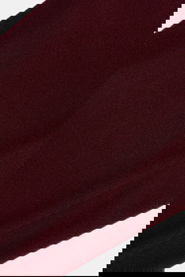 Šala MAISON KITSUNÉ Wool Fringe Scarf with Logo Patch Bordo | PW06200WB0028, 2