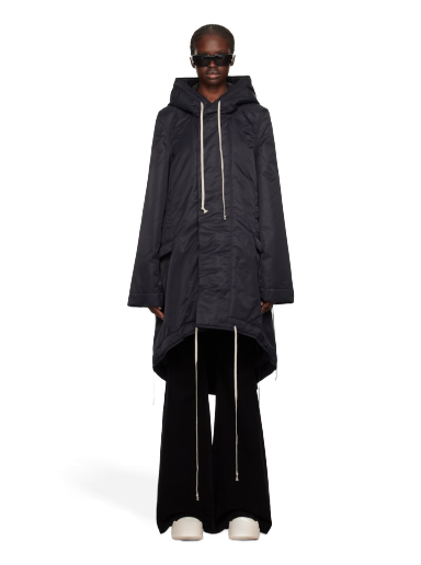 Plašči Rick Owens DRKSHDW Fishtail Coat Črna | DS02C5900 BR