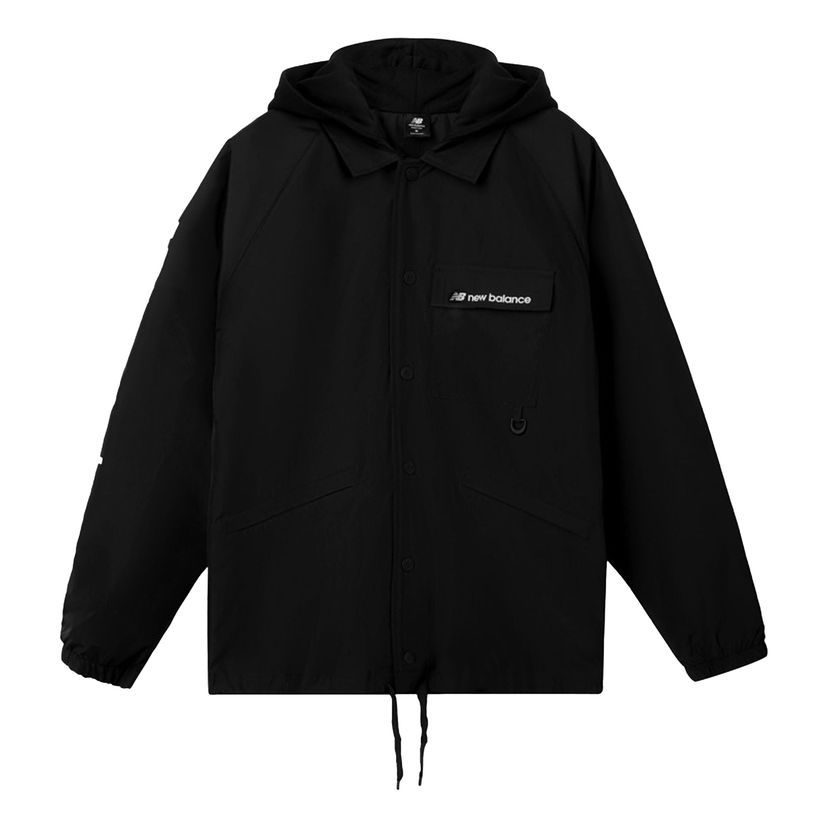 Vetrovka New Balance Hooded Windbreaker Črna | AMJ03305-BK