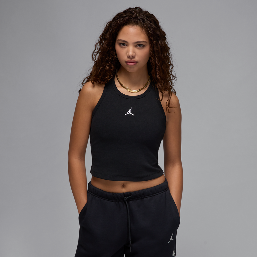 Majica brez rokavov Jordan Jordan Essentials Crop Tank Top Črna | HF9474-010