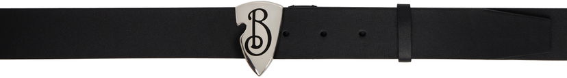 Pasovi Burberry Burberry Leather B Shield Belt Črna | 8103791