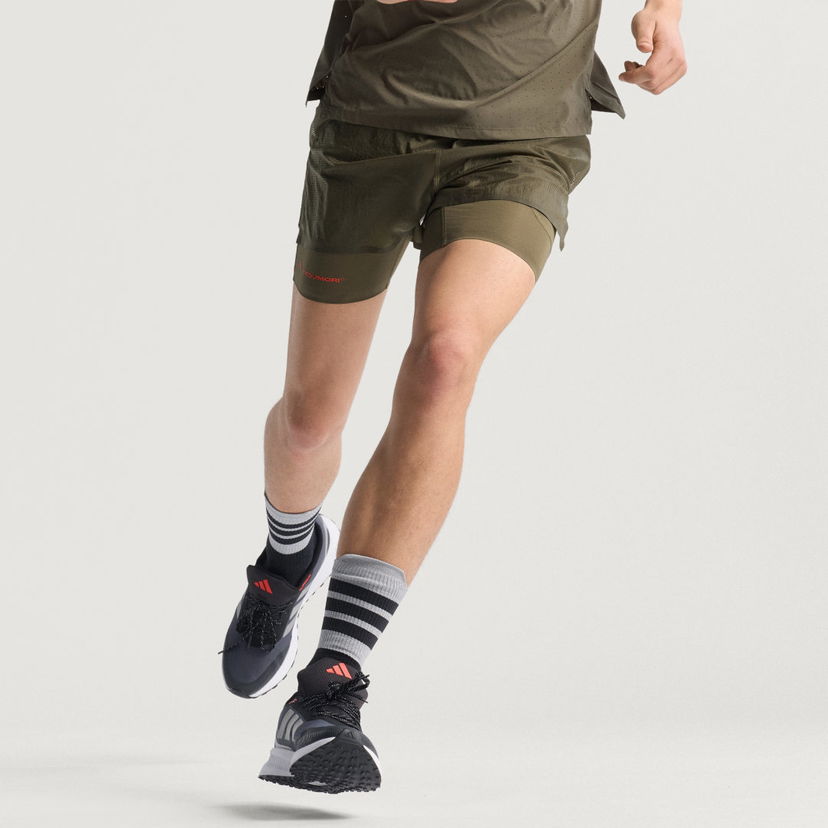 Kratke hlače adidas Performance H.Koumori Adi365 2-In-1 Running Shorts Zelena | JY4089