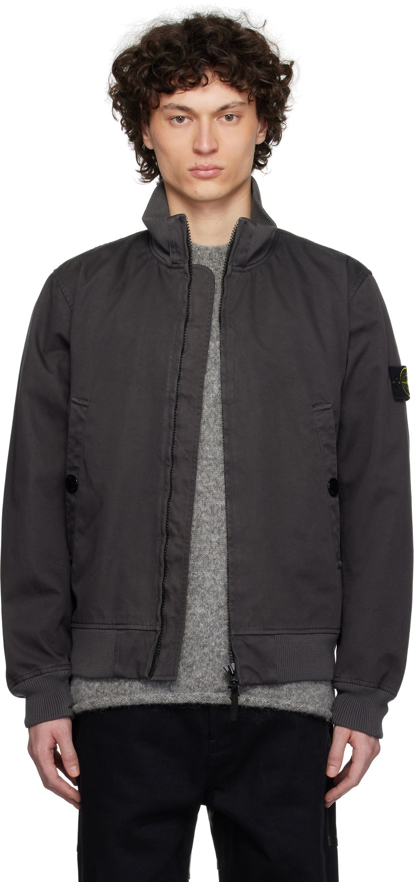 Bomber jakna Stone Island Stone Island Raso Gommato 3L Bomber Jacket Siva | K1S15 4100012 S0034